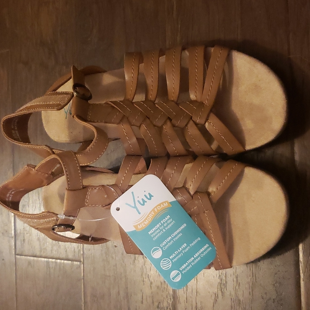 Sandals with velcro straps